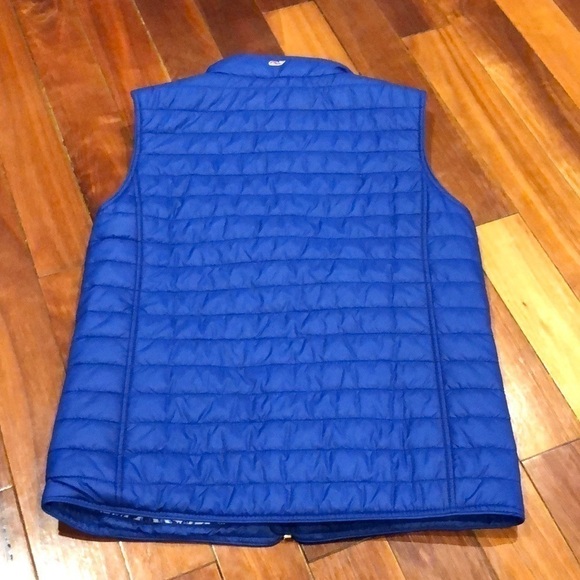 Vineyard Vines Quilted Vest Blue Pink Large 14 - Picture 5 of 8